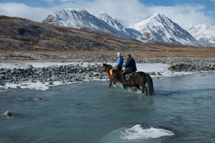 Horse riding in Altai Tavan Bogd National Park