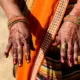Henna hands India